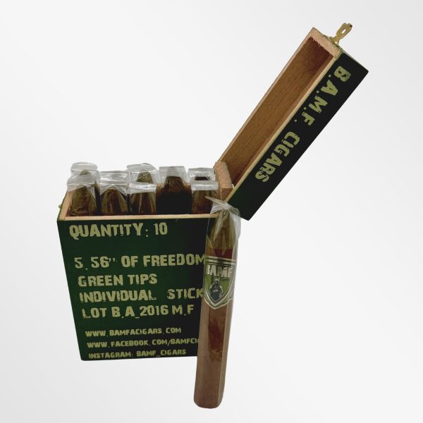 BAMF Cigars 556 Green Tip Connecticut Cigar Box of 10